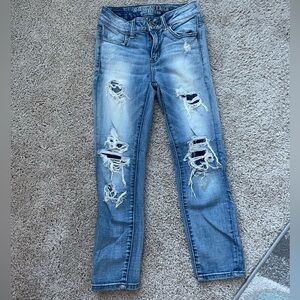 Women AE capri jeans